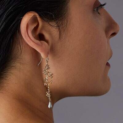 JULIE COHN Lichen Bronze Pearl Earring