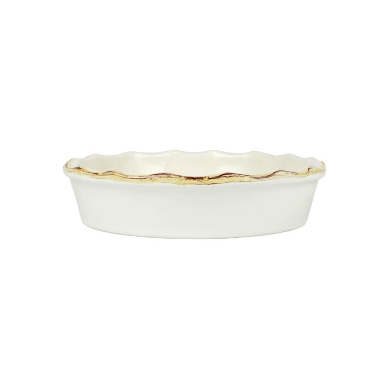 VIETRI Italian Bakers White Pie Dish 