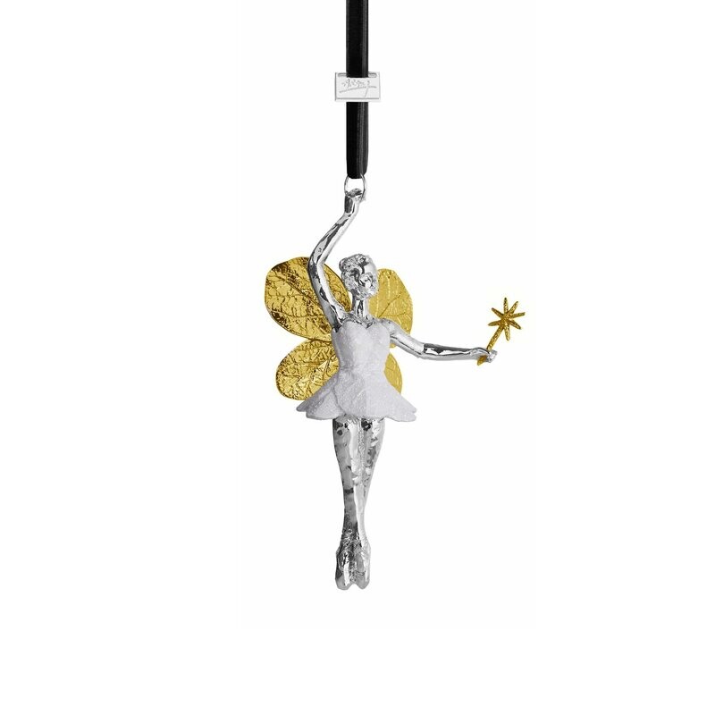 MICHAEL ARAM Botanical Leaf Fairy Ornament