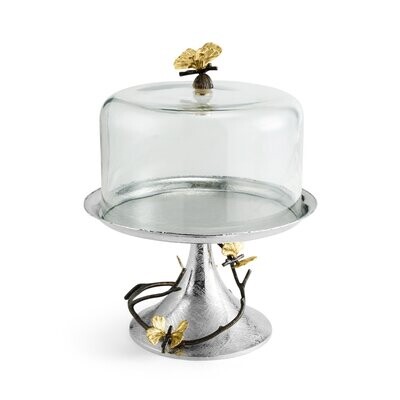 MICHAEL ARAM Butterfly Gingko Pastry Dish Dome 