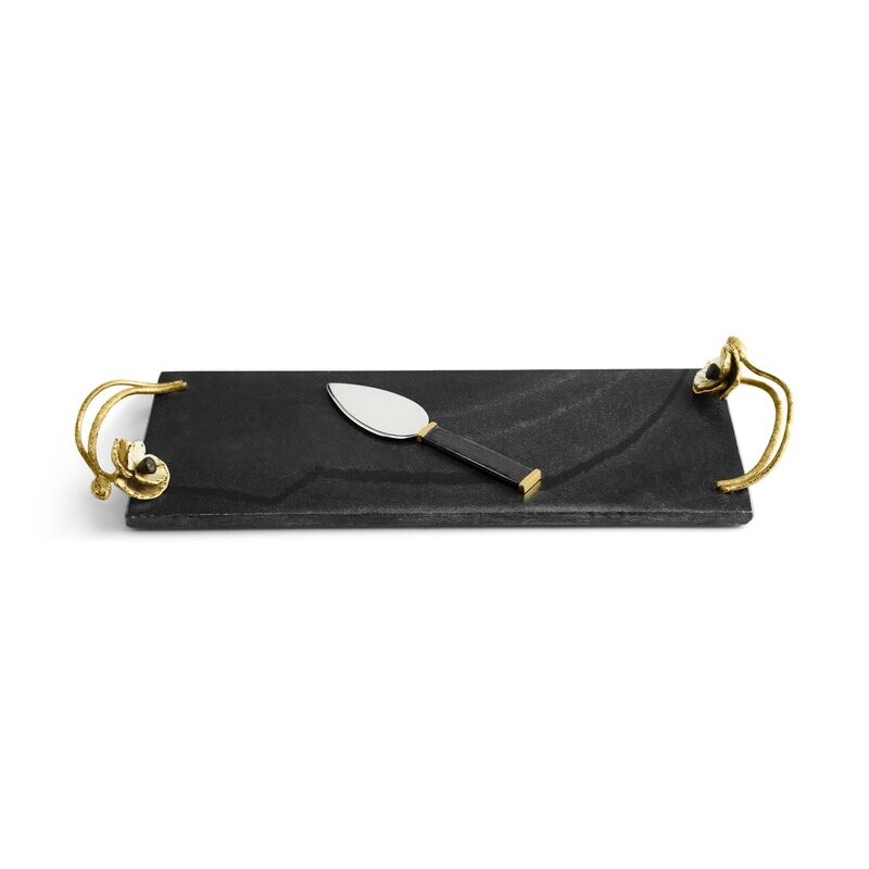 MICHAEL ARAM Anemone Cheese Board w/ Spreader SM