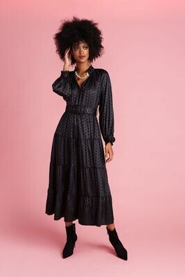 CROSBY Mimi Dress (Black Dot)
