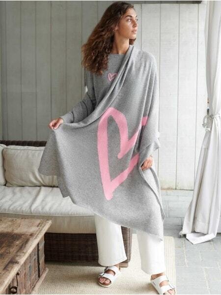 WHITE+WARREN Heart Travel Wrap
