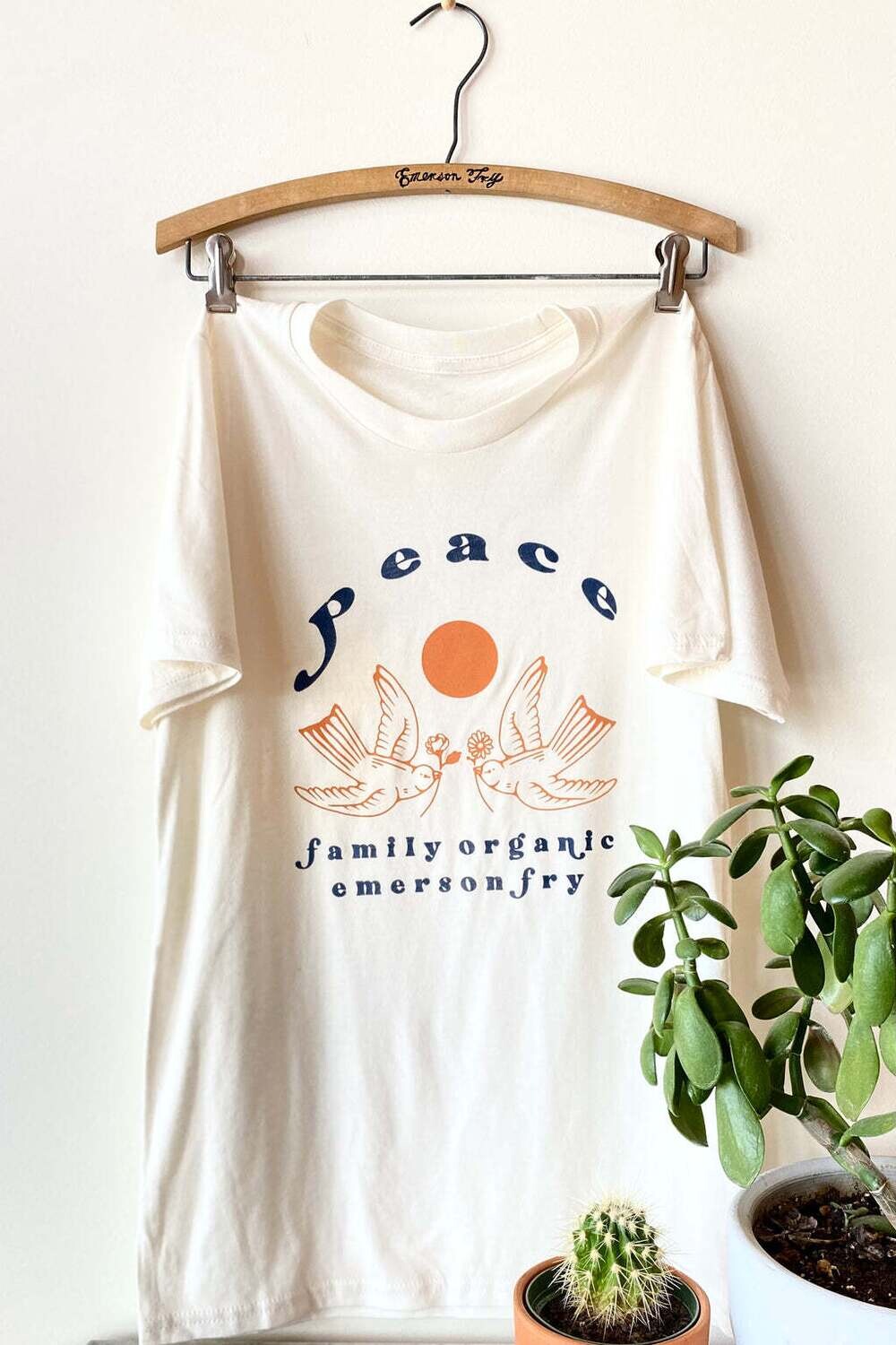 EMERSON FRY Peace T-Shirt (Ivory Organic)