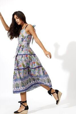 EMILY LOVELOCK Lilac Full Length Dress D855-03
