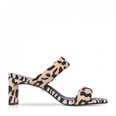 CARRANO Marlyn Slide Sandal Leather Leopard