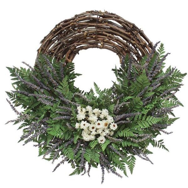 18” Lavender +Fern Wreath 182478PRO