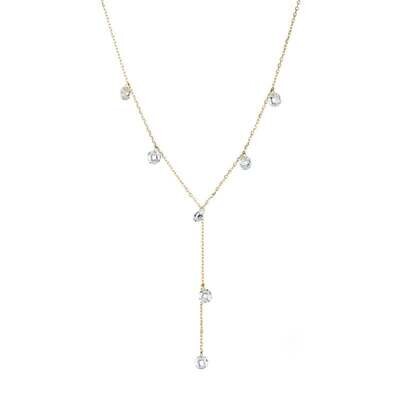 ELYSSA BASS N663 Droplet Y necklace