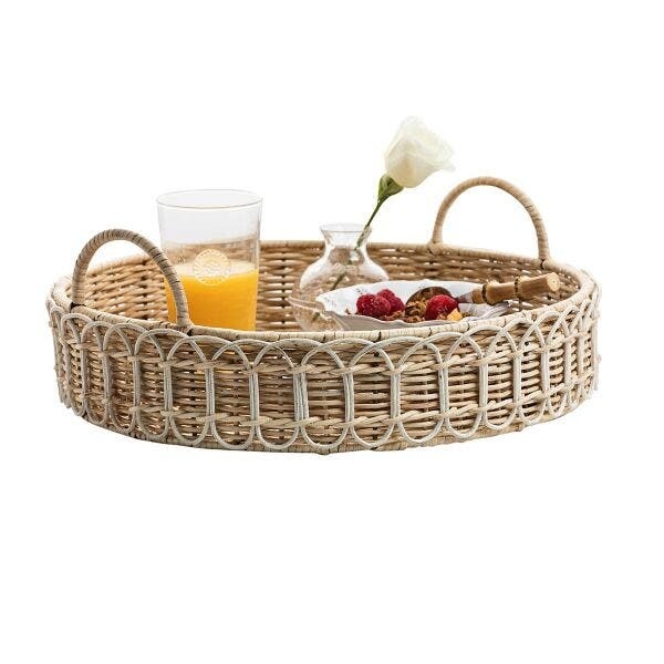 JULISKA Provence Rattan Round Tray