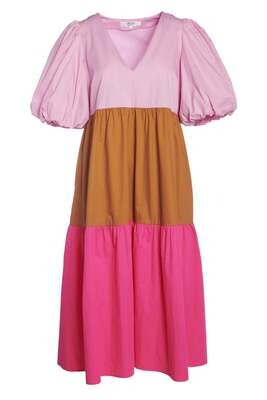 CROSBY Brawley Dress in Pink Love