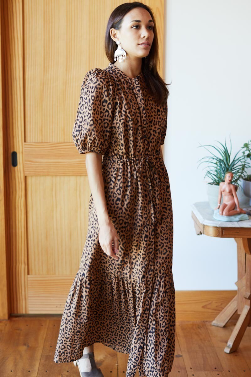 Emerson Fry Lucy Dress in Leopard Organic
