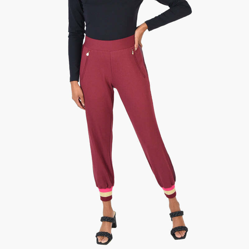 EMILY MCCARTHY Downtown Jogger in Burgundy