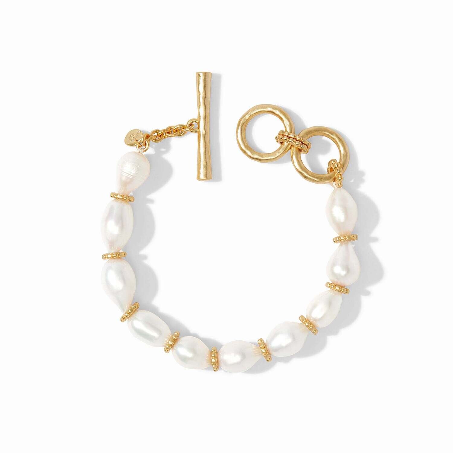 JULIE VOS Marbella Bracelet Gold Freshwater Pearl BL175GPL00