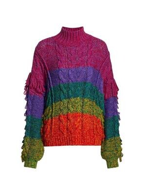 FARM RIO Multicolored Yarn Sweater