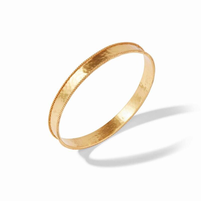 JULIE VOS BG216G-M Savoy Gold Bangle Md