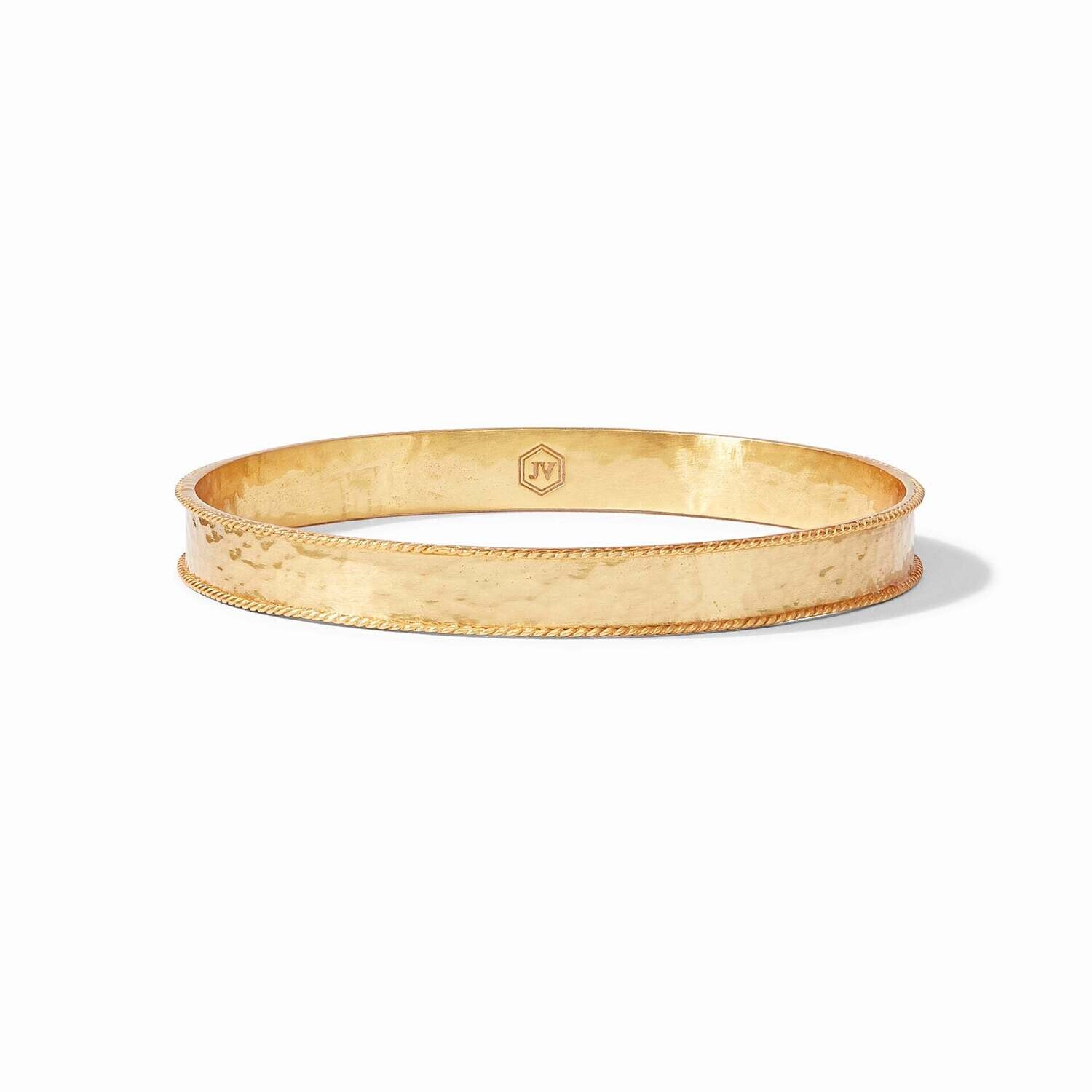 JULIE VOS BG216G-M Savoy Gold Bangle Md