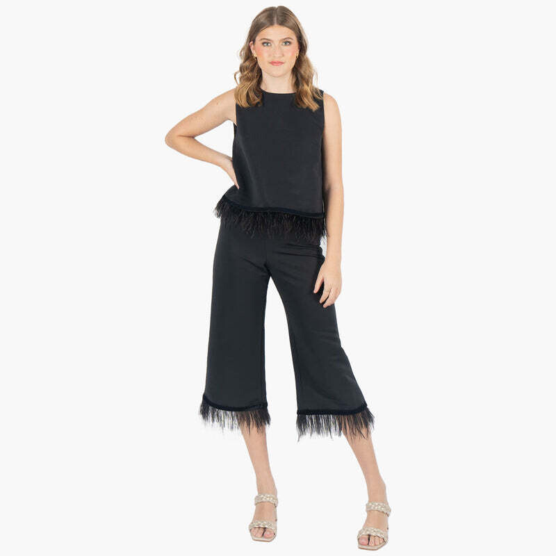 EMILY MCCARTHY Palazzo Party Pant - Faile Feather