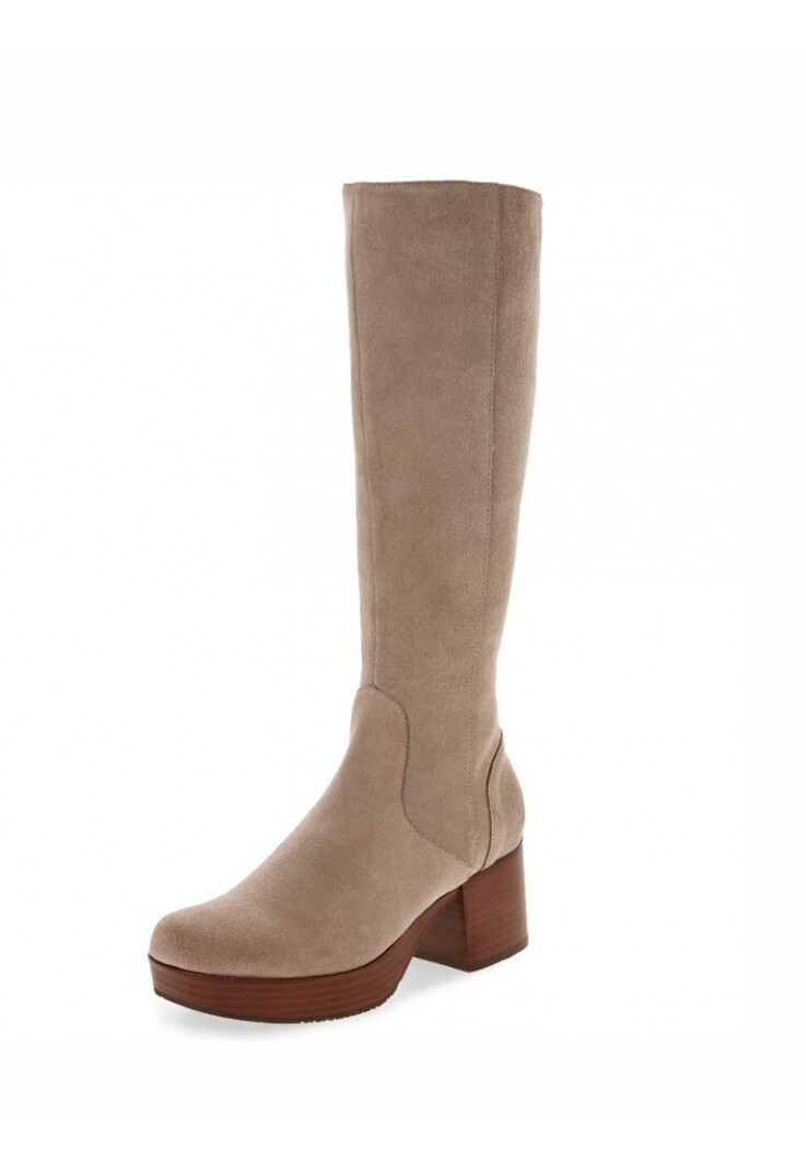CHOCOLAT BLU Vince Taupe Suede Boots