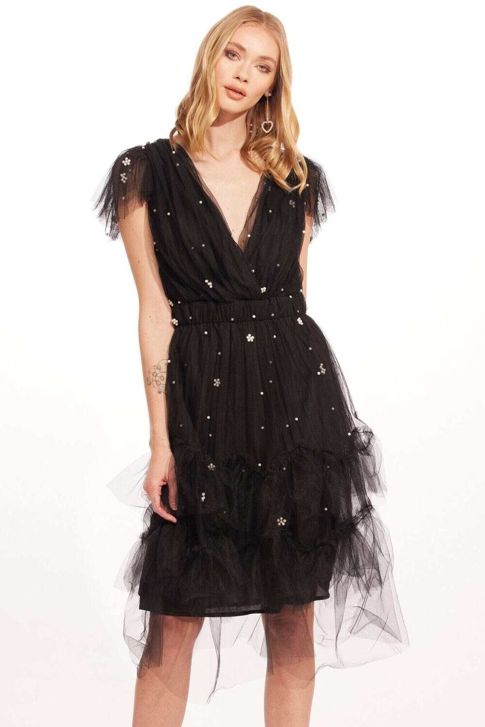 EVA FRANCO Darling Dress -Black Pearl