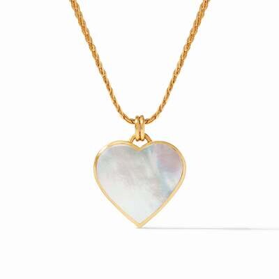 JULIE VOS Heart Pendant Mother of Pearl P166GMPL00