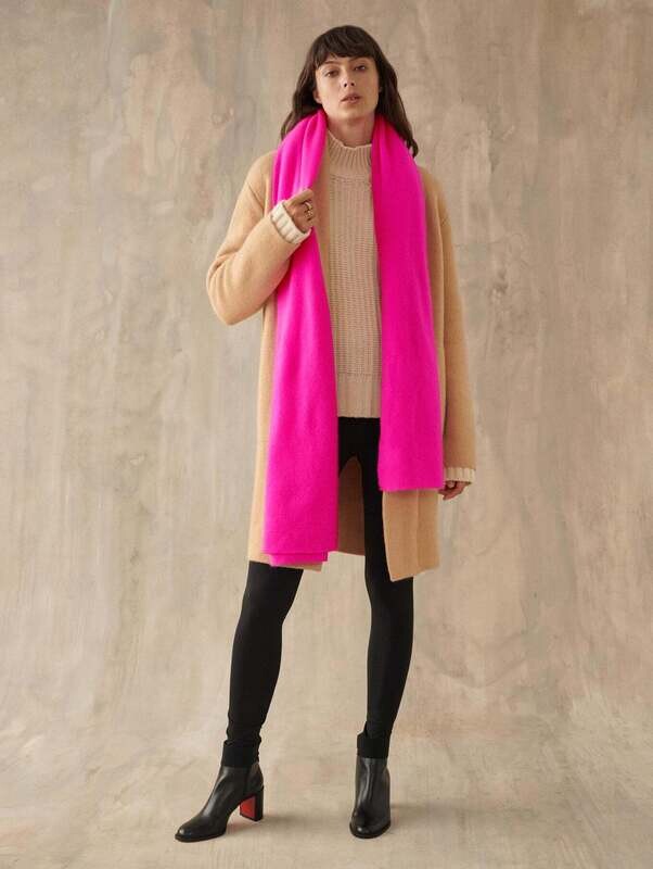 WHITE+WARREN Travel Wrap Magenta