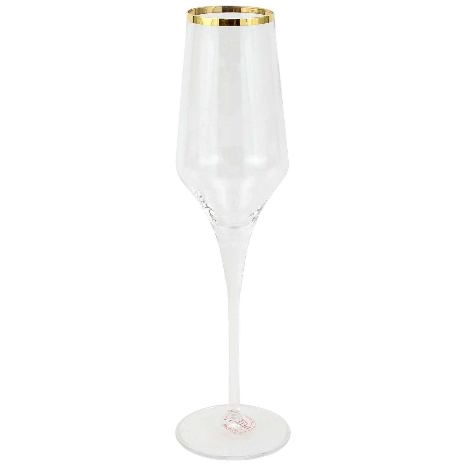 VIETRI Contessa Gold Champagne Glass