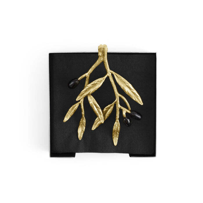 MICHAEL ARAM Olive Branch Cocktail Napkin Holder