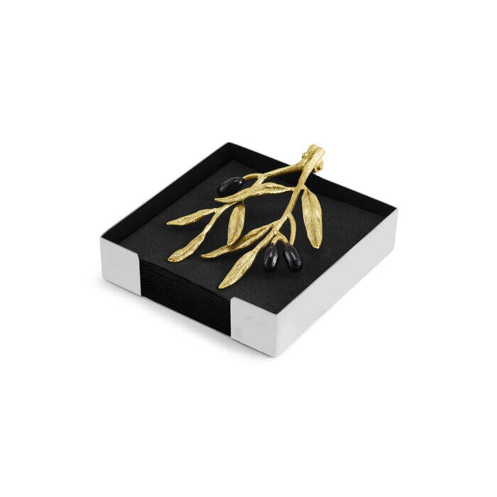 MICHAEL ARAM Olive Branch Cocktail Napkin Holder