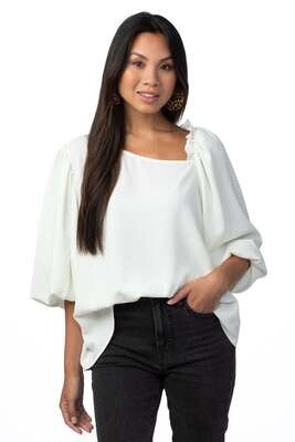 CROSBY Hollis Top- Alabaster