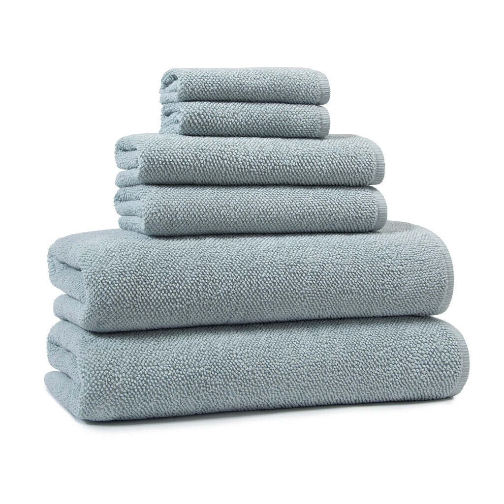 KASSATEX Veneto Textured Bath Towel Raindrop