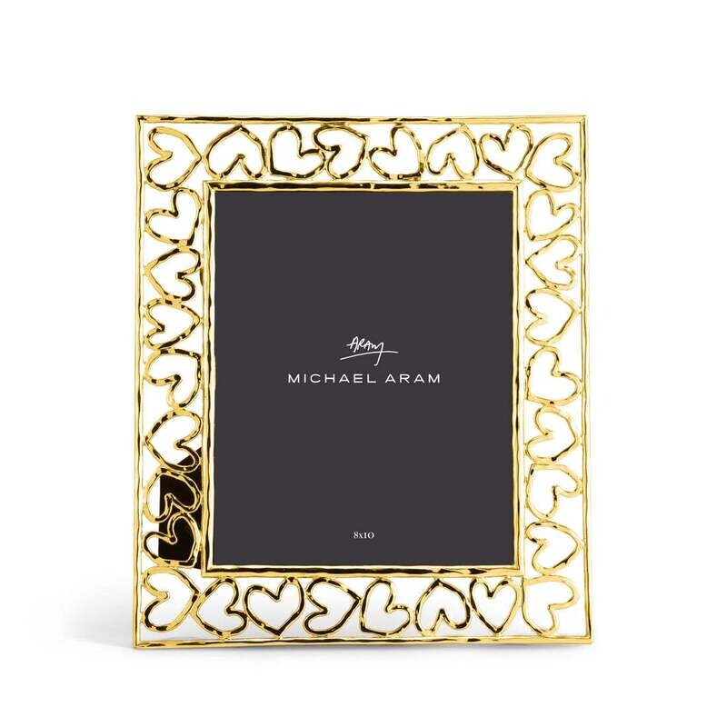 MICHAEL ARAM Frame Heart 8x10 Gold