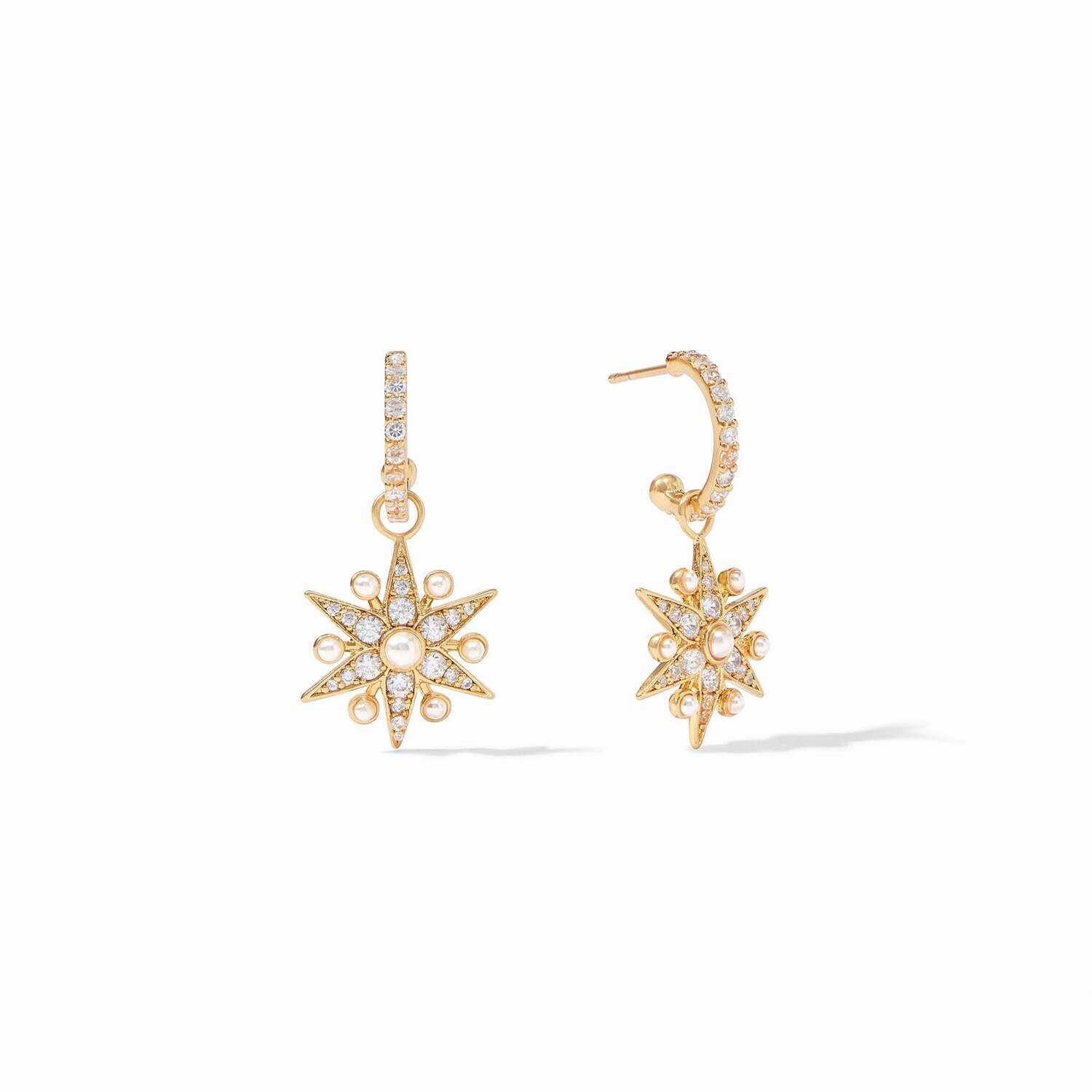 JULIE VOS Celeste Hoop and Charm Earring