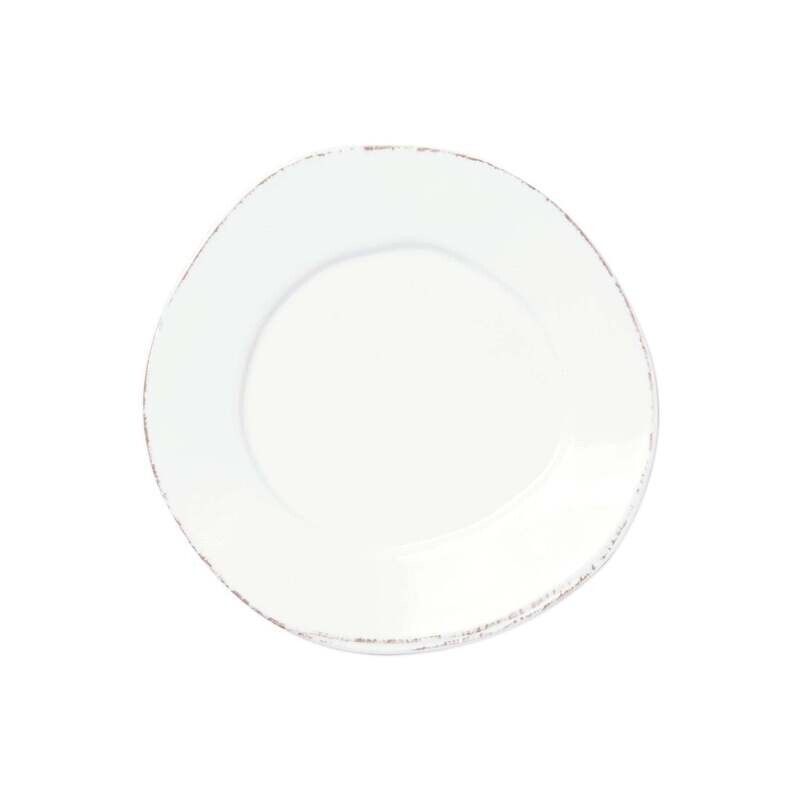 VIETRI Lastra Melamine White salad plate