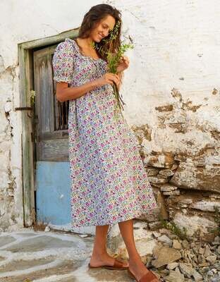 PINK CITY PRINTS Daphne Dress - Vintage Rose