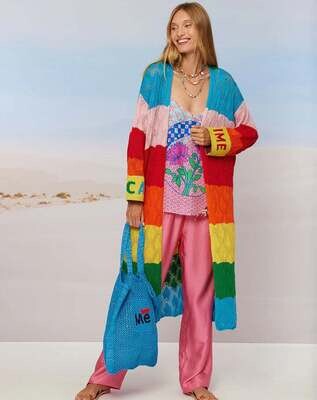 ME369 Rainbow Knit Duster XS/S