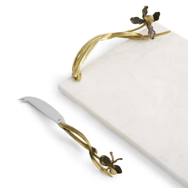 MICHAEL ARAM Black Iris LG. Cheese Board With Knife
