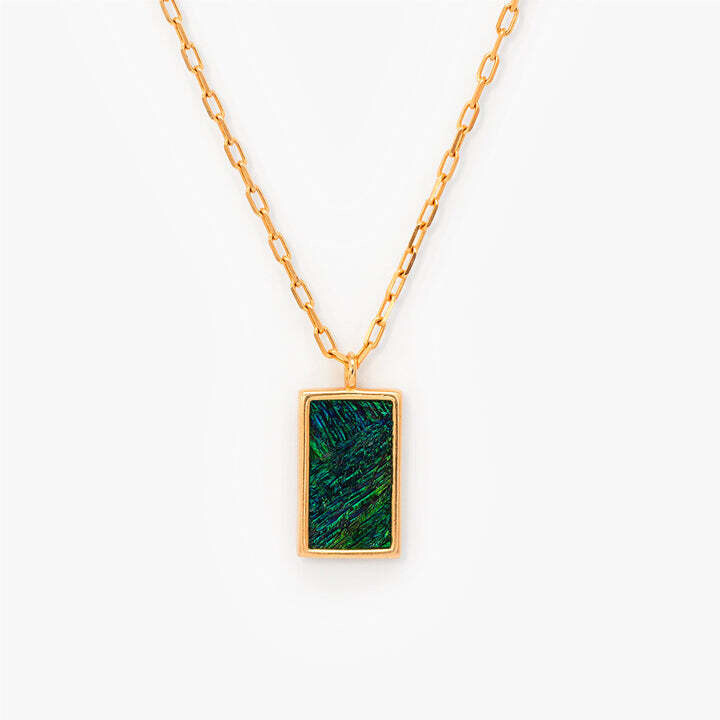 BRACKISH Cool Water Rectangle Necklace