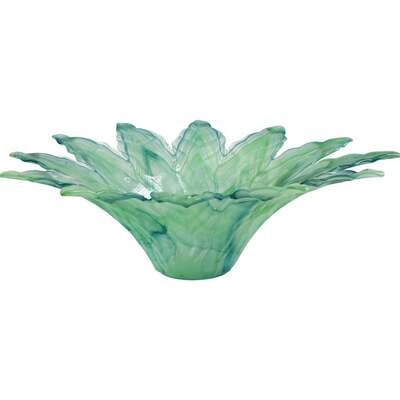 VIETRI Onda Green leaf  Centerpiece Lg