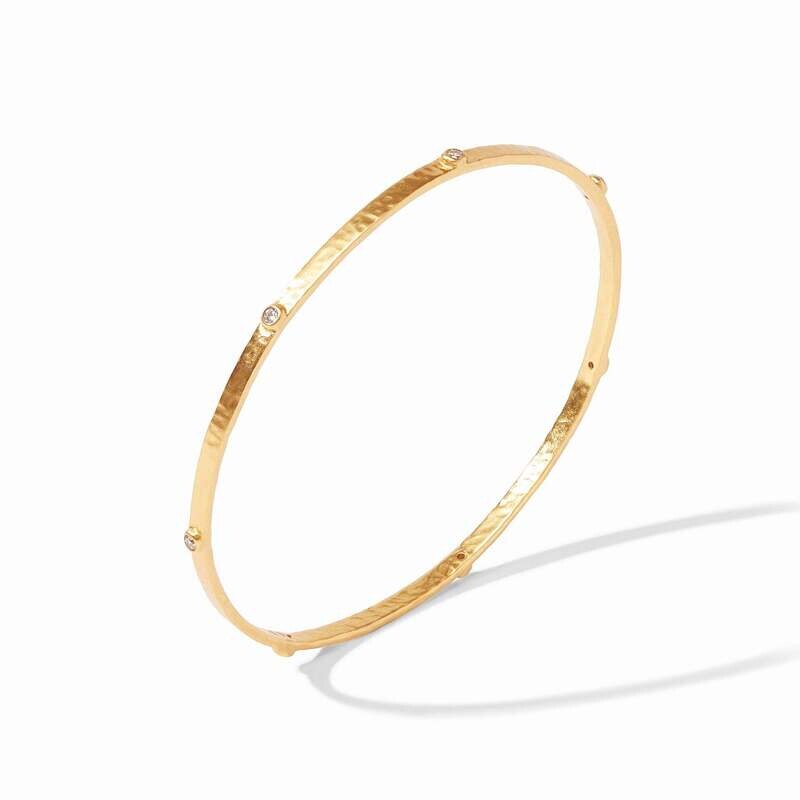 JULIE VOS Crescent Bangle CZ -M