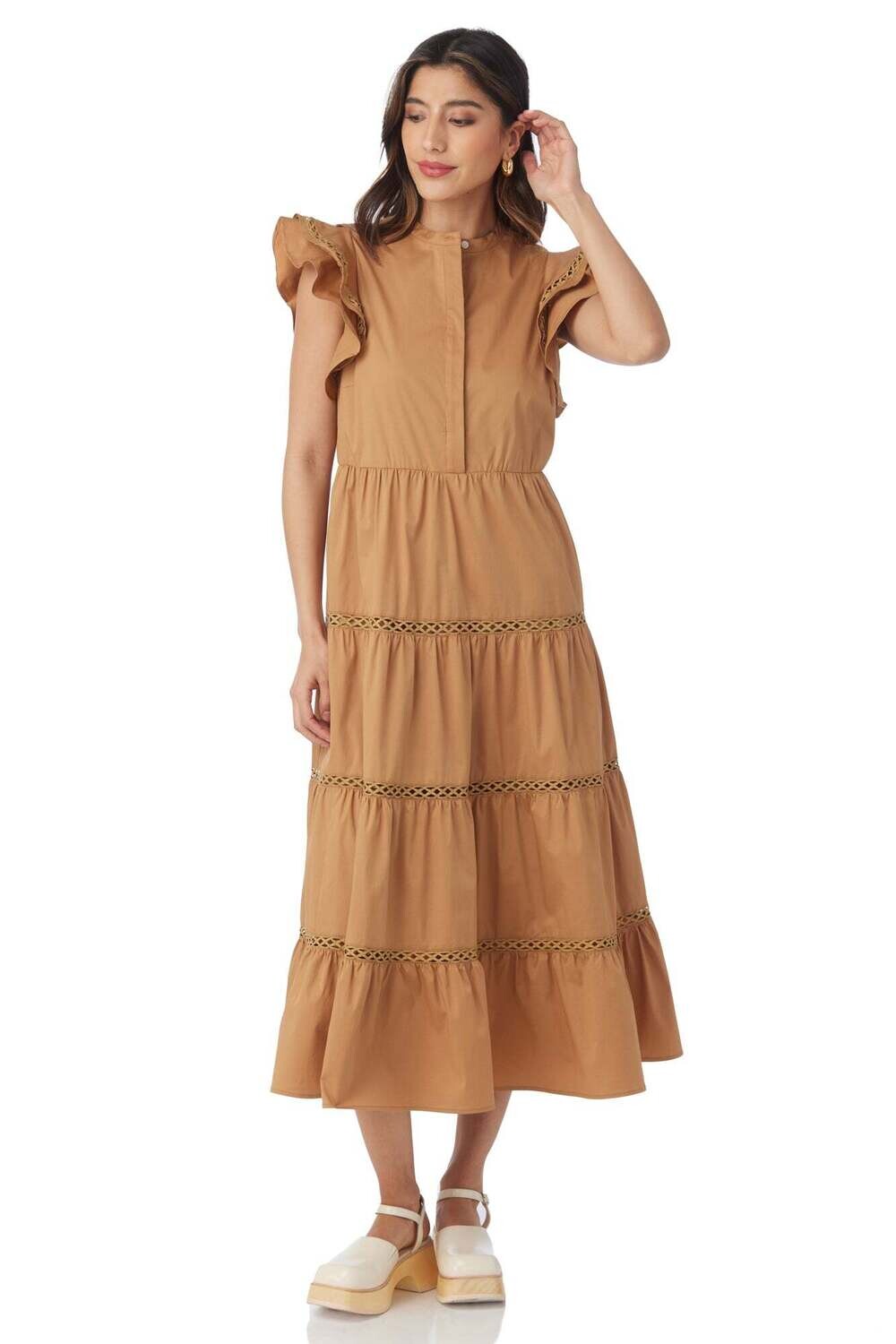 CROSBY Napa Dress (Latte)