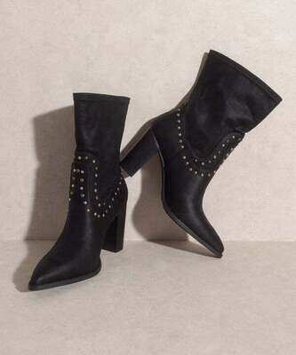 OASIS SOCIETY The Paris black studded boot