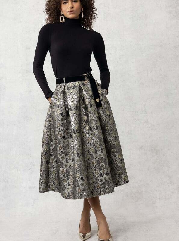 EMILY LOVELOCK Zelda Skirt (Metallic)