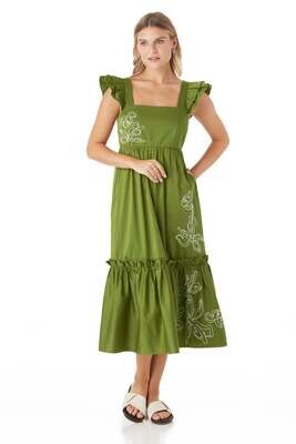 CROSBY Bryce Dress - Ivy