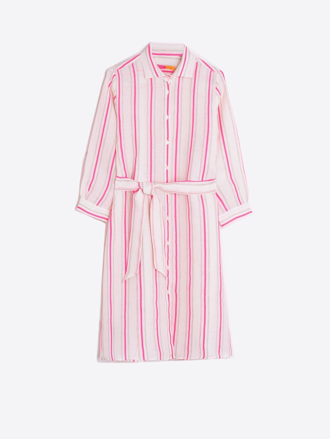 VILAGALLO Dover dress pink neon