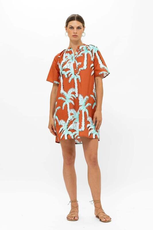 OLIPHANT Cartagena Brown Pocket Dress