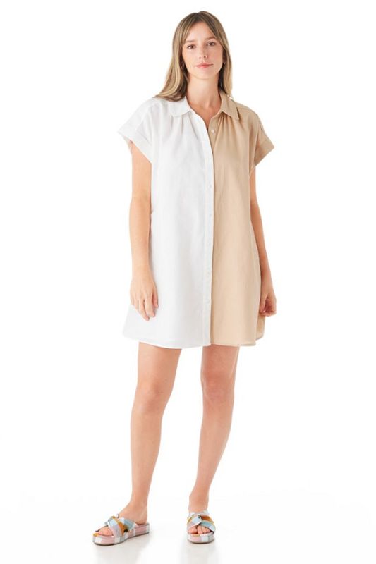 CROSBY Jennings Dress White Sand