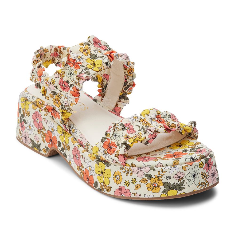 MATISSE Jean Sandal (White/Floral)