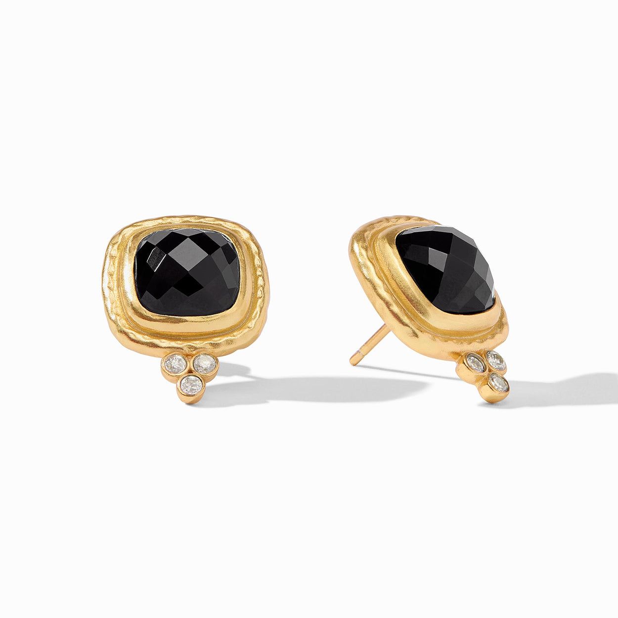 JULIE VOS Tudor Stud - Obsidian Black
