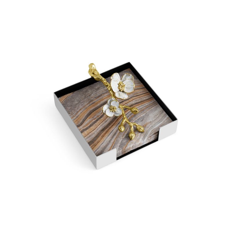 MICHAEL ARAM Orchid cocktail napkin holder