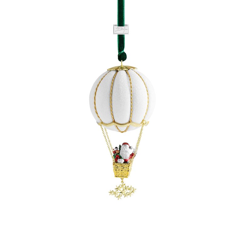 MICHAEL ARAM Santa In Balloon Ornament